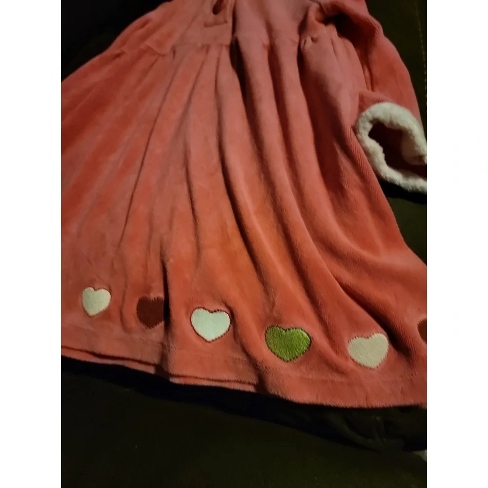 Gymboree‎ gingerbread girl pink hooded dress hearts size 3t